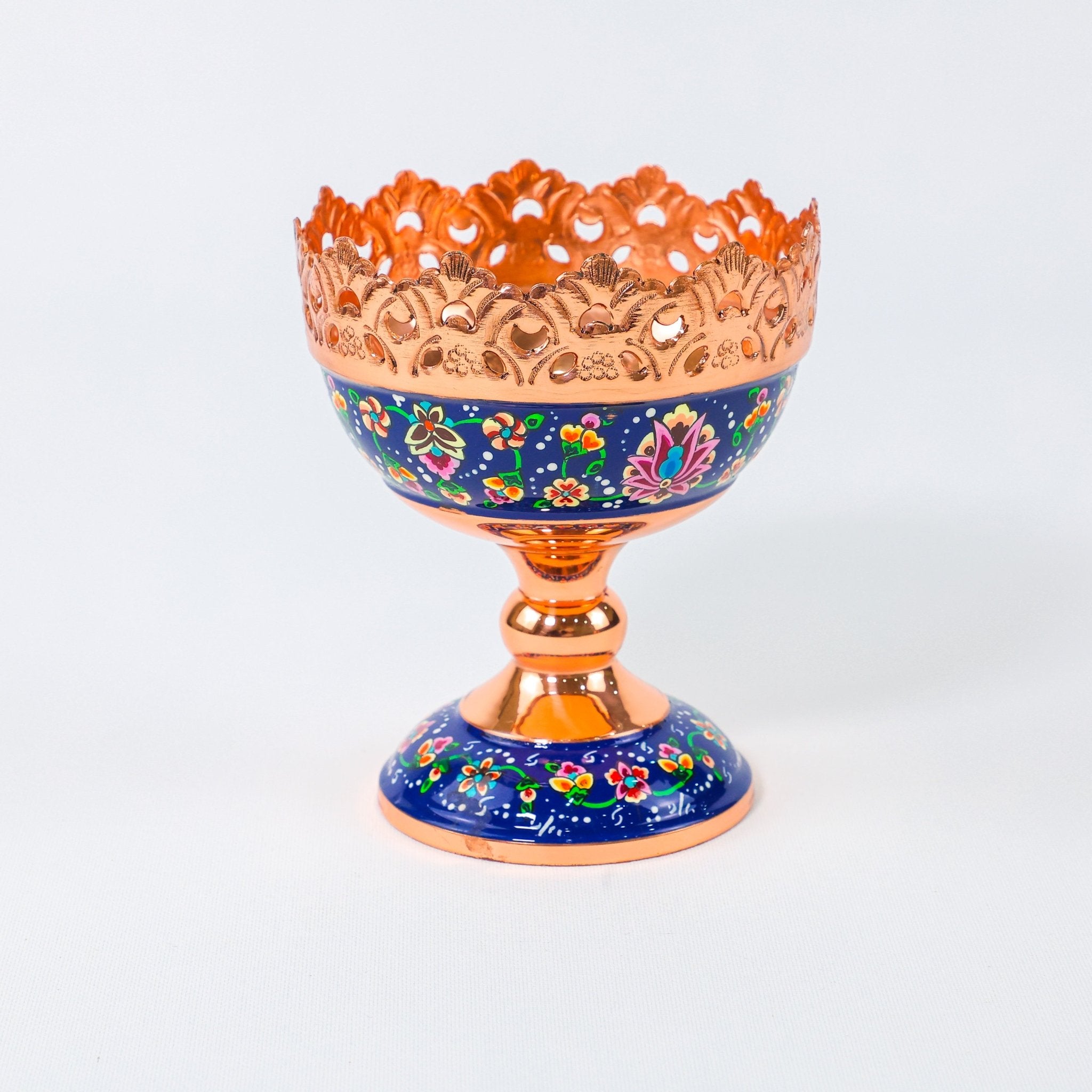 Nut Bowl – Pardazi Design – Hand - Painted Copper – Size 13 cm - Meraas Gallery