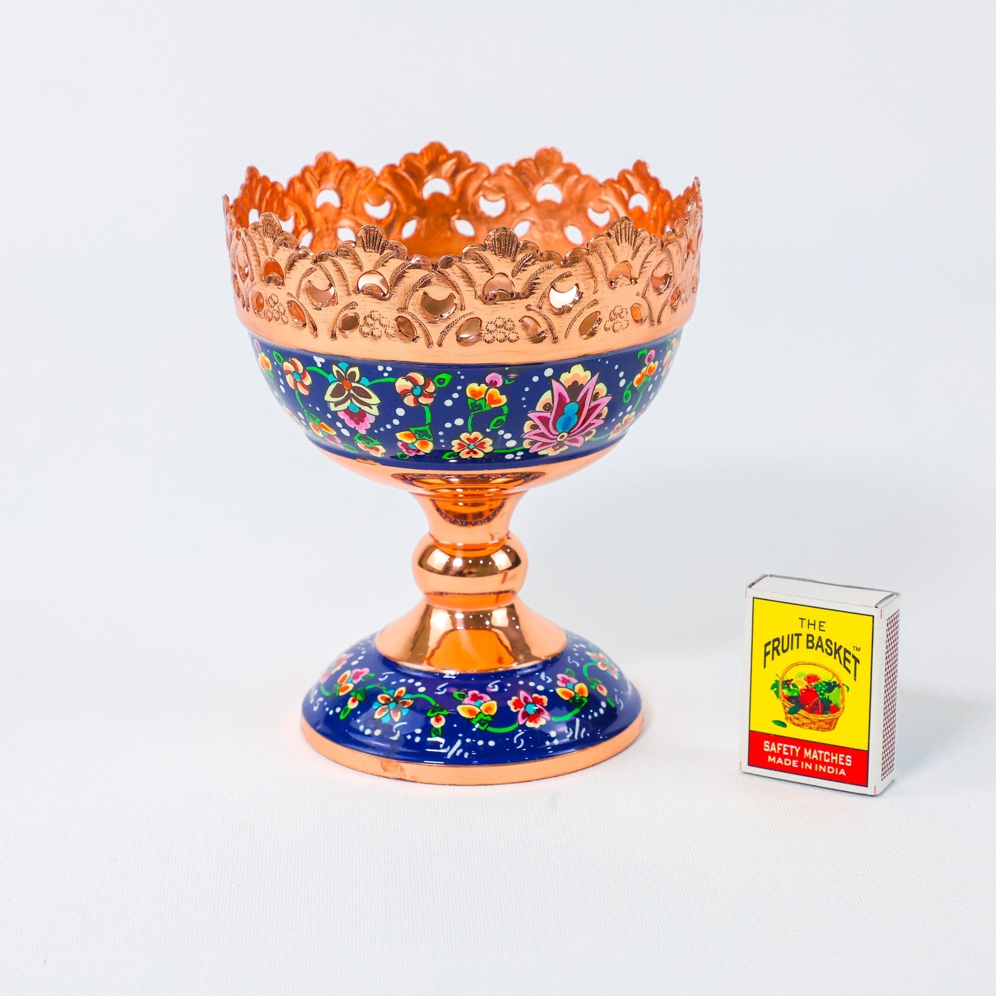 Nut Bowl – Pardazi Design – Hand - Painted Copper – Size 13 cm - Meraas Gallery