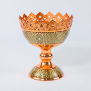 Nut Bowl – Height 13 cm – Copper & Khatam - Meraas Gallery