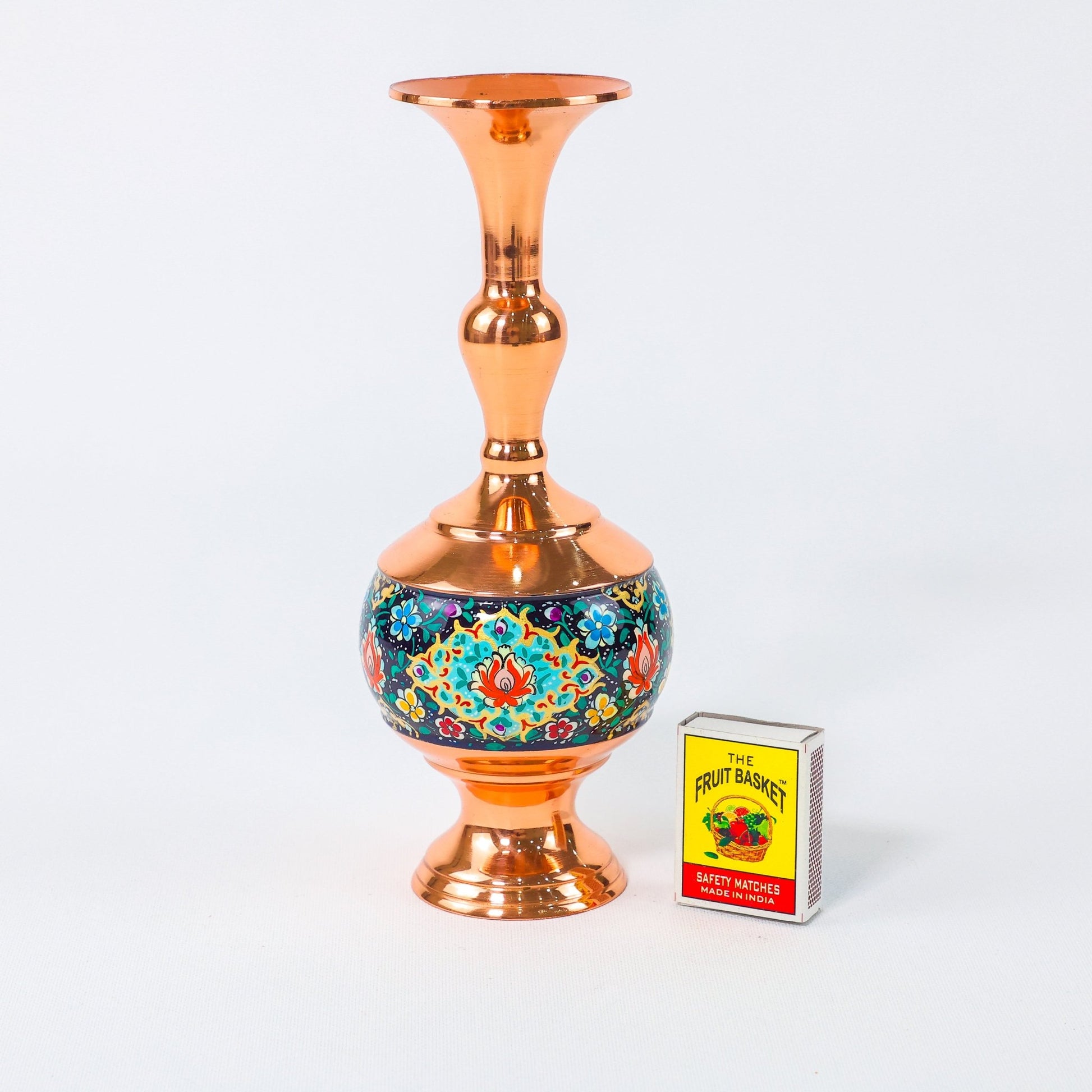 Vase – Gilasi Shape Pardazi Design (Ghorbanians) – Hand - Painted Copper – Size 20 cm - Meraas Gallery