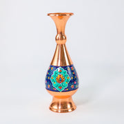 Vase – Sorahi Shape Pardazi Design – Hand - Painted Copper – Size 25 cm - Meraas Gallery