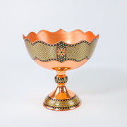 Fruit Bowl – Scalloped Rim – Copper & Khatam - Meraas Gallery