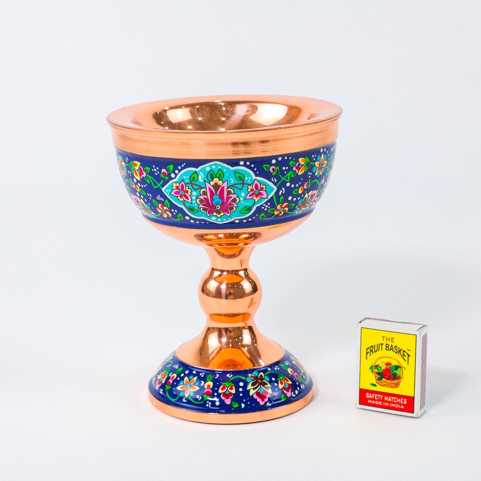 Sangab Bowl – Pardazi Design – Hand - Painted Copper – Size 16 cm - Meraas Gallery