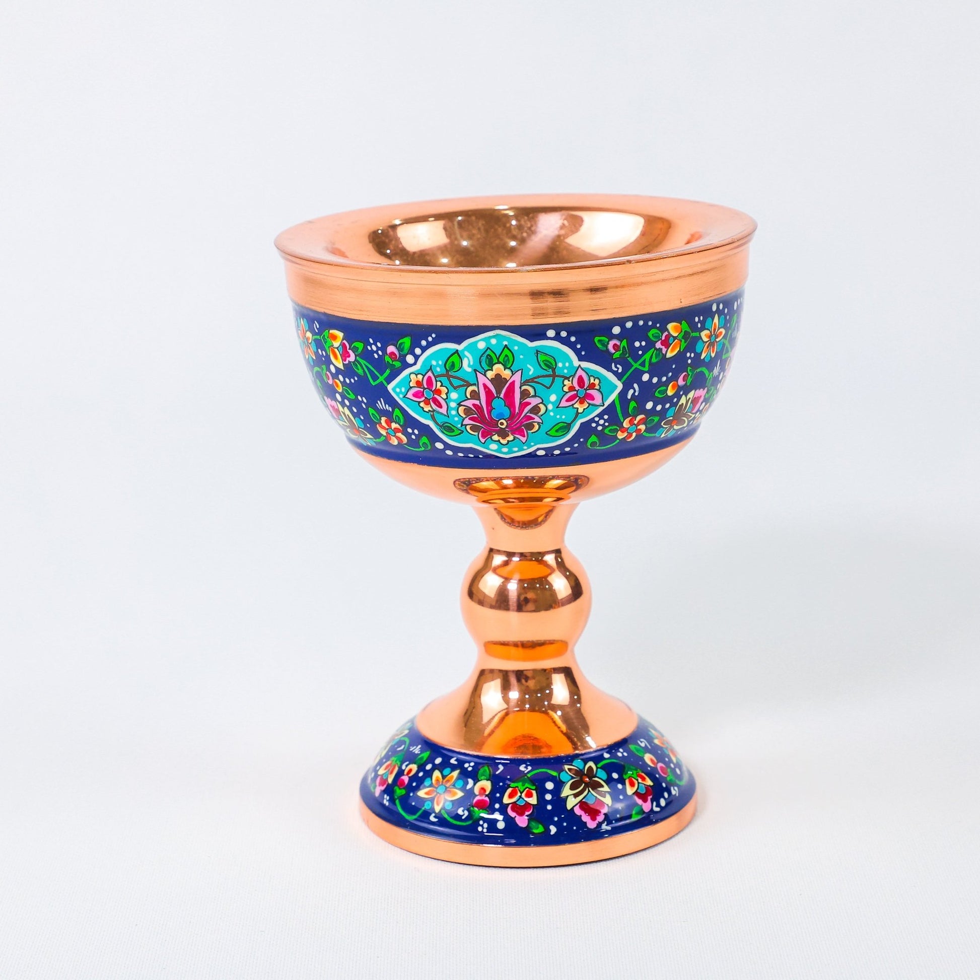 Sangab Bowl – Pardazi Design – Hand - Painted Copper – Size 16 cm - Meraas Gallery