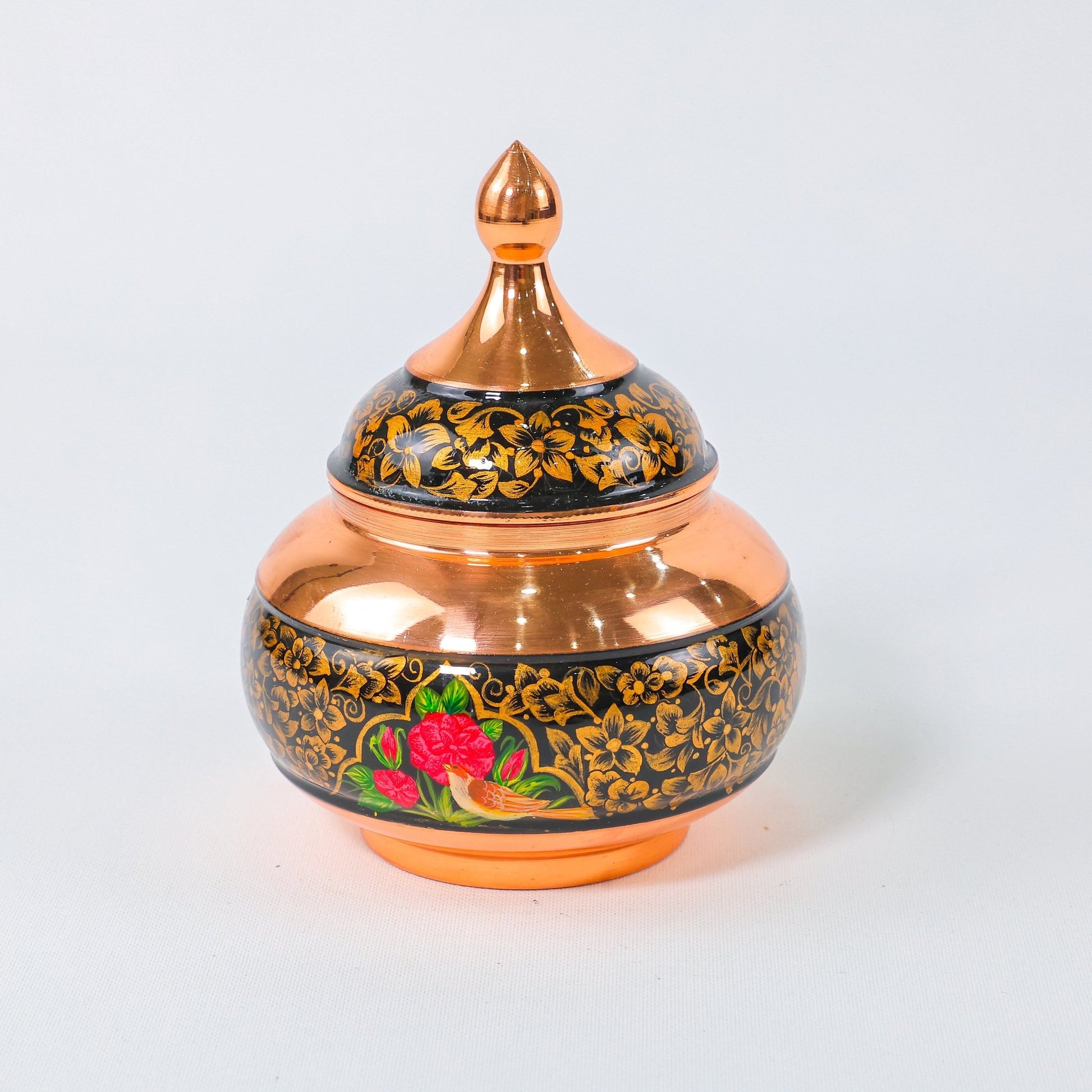 Sugar Bowl – Height 20 cm – Golden Pardazi - Meraas Gallery