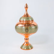 Chocolate Bowl – Height 27 cm – Copper & Khatam - Meraas Gallery
