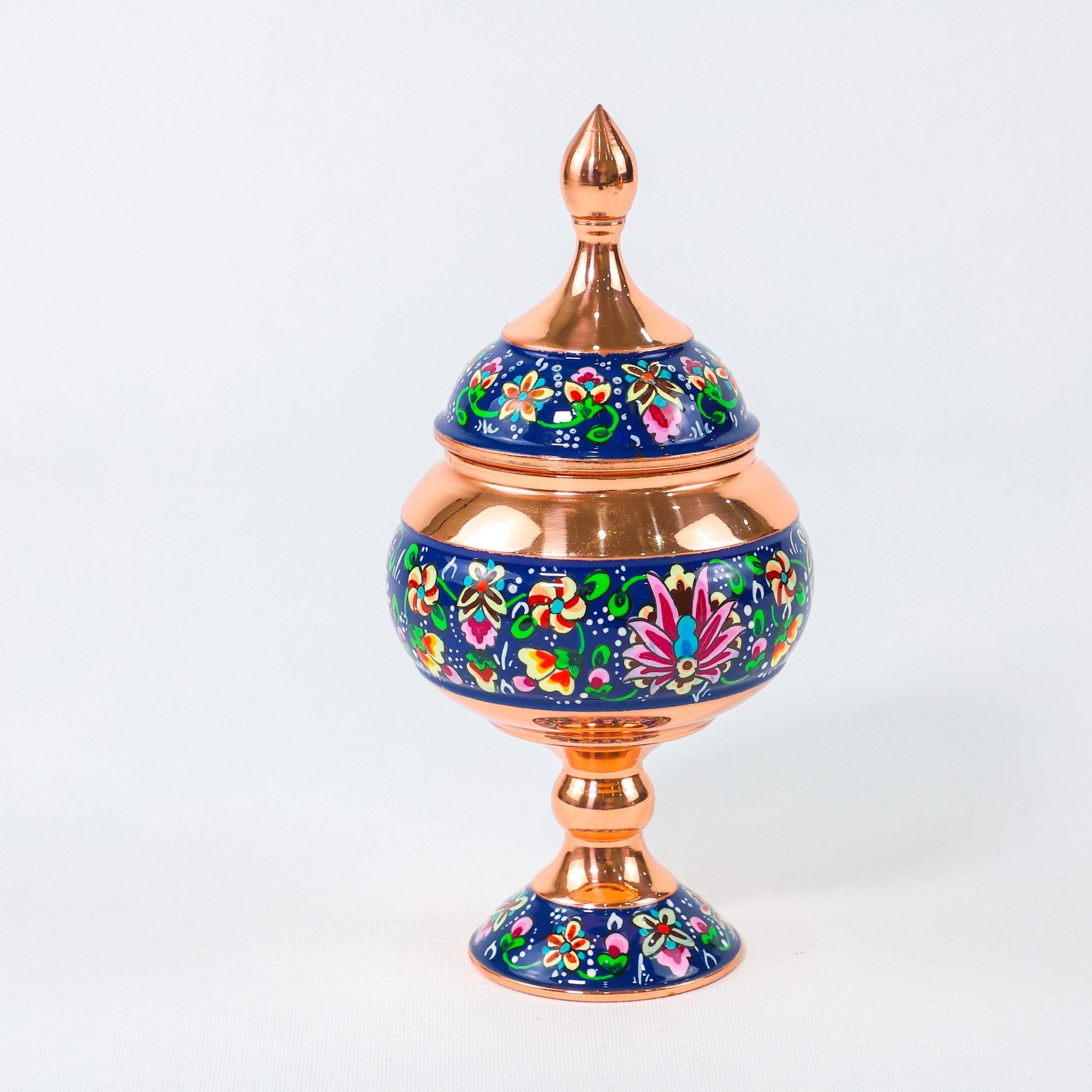 Chocolate Bowl – Copper & Pardazi Design – Hand - Painted – Model 1 - Meraas Gallery