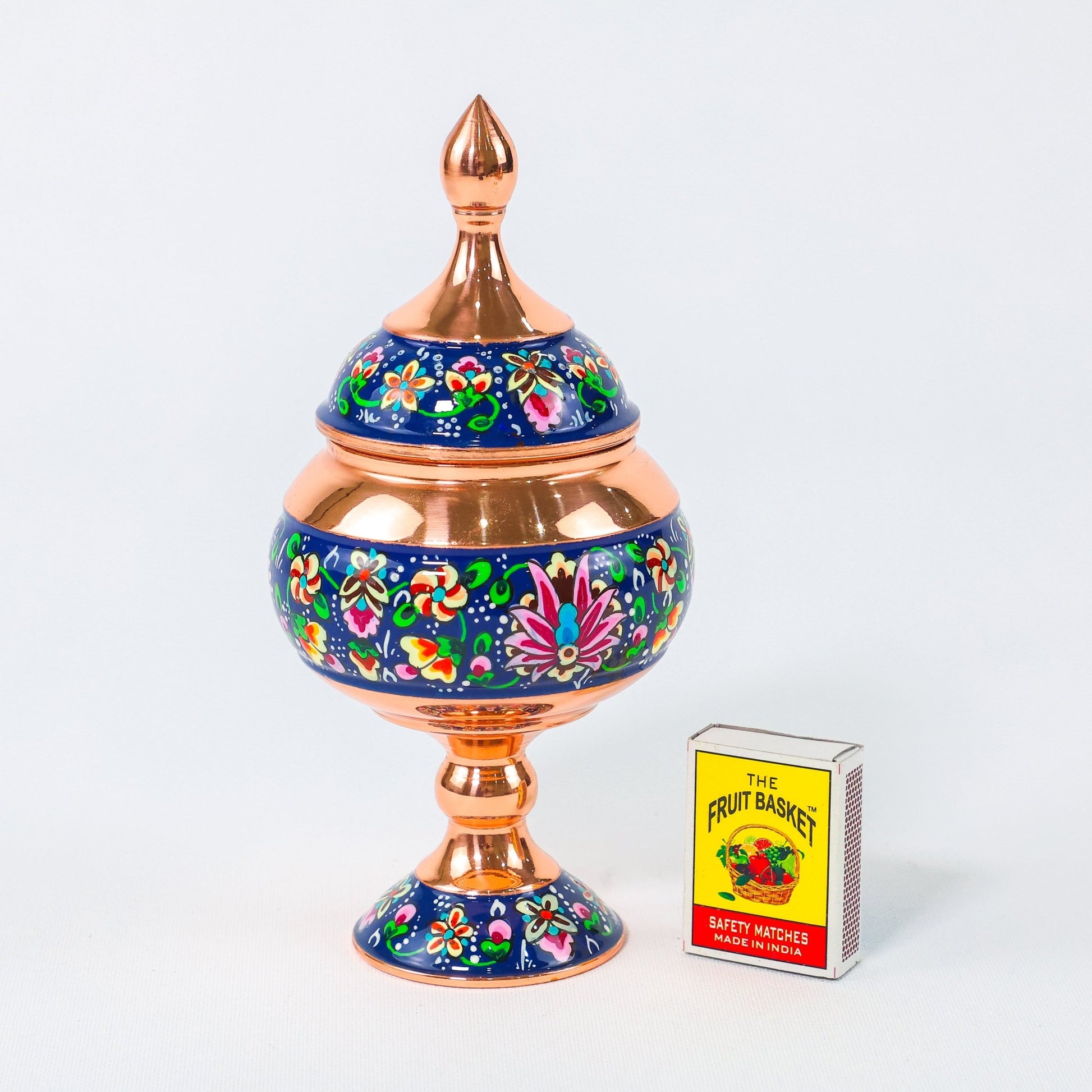 Chocolate Bowl – Copper & Pardazi Design – Hand - Painted – Model 1 - Meraas Gallery