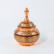 Sugar Bowl – Height 20 cm – Copper & Khatam - D1 - Meraas Gallery