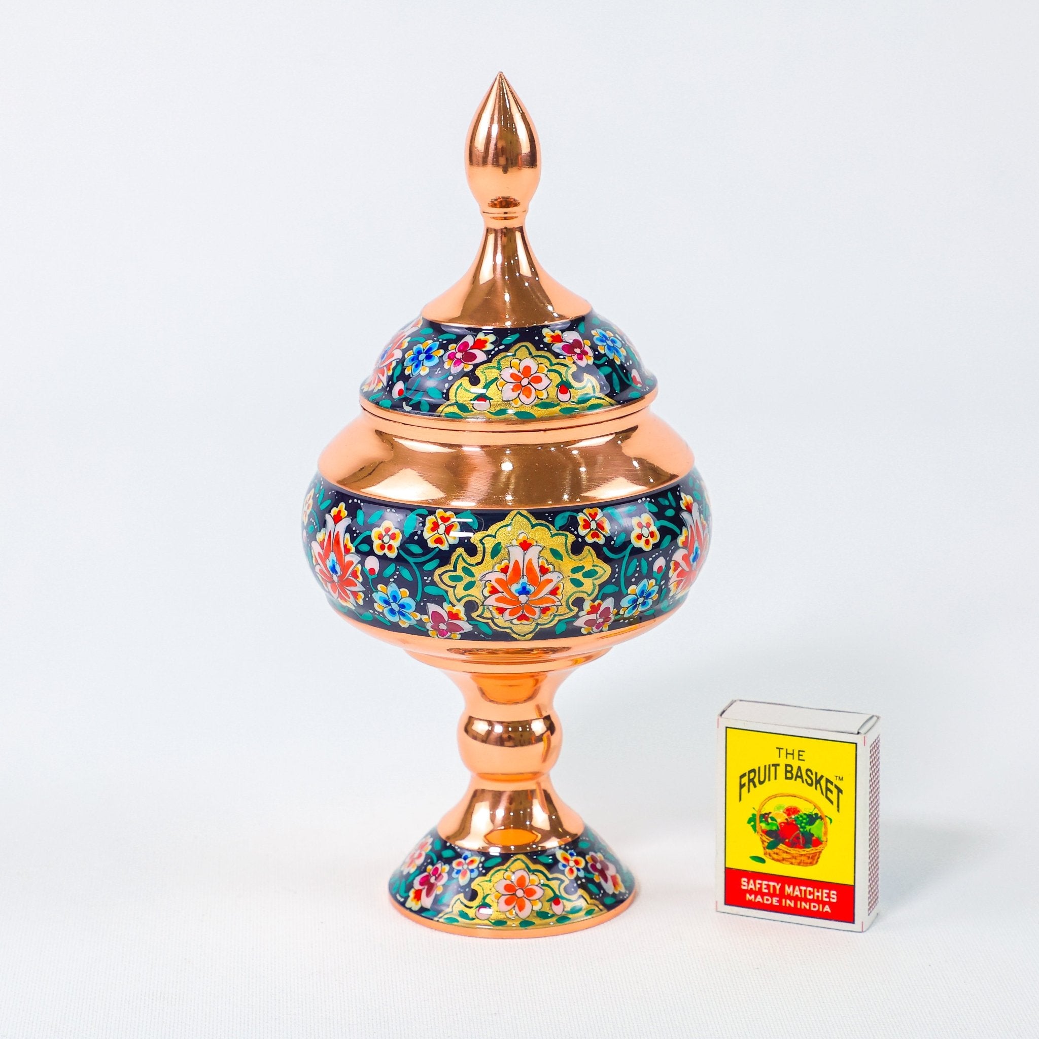 Chocolate Bowl – Copper & Pardazi Design – Hand - Painted – Model 2 - Meraas Gallery