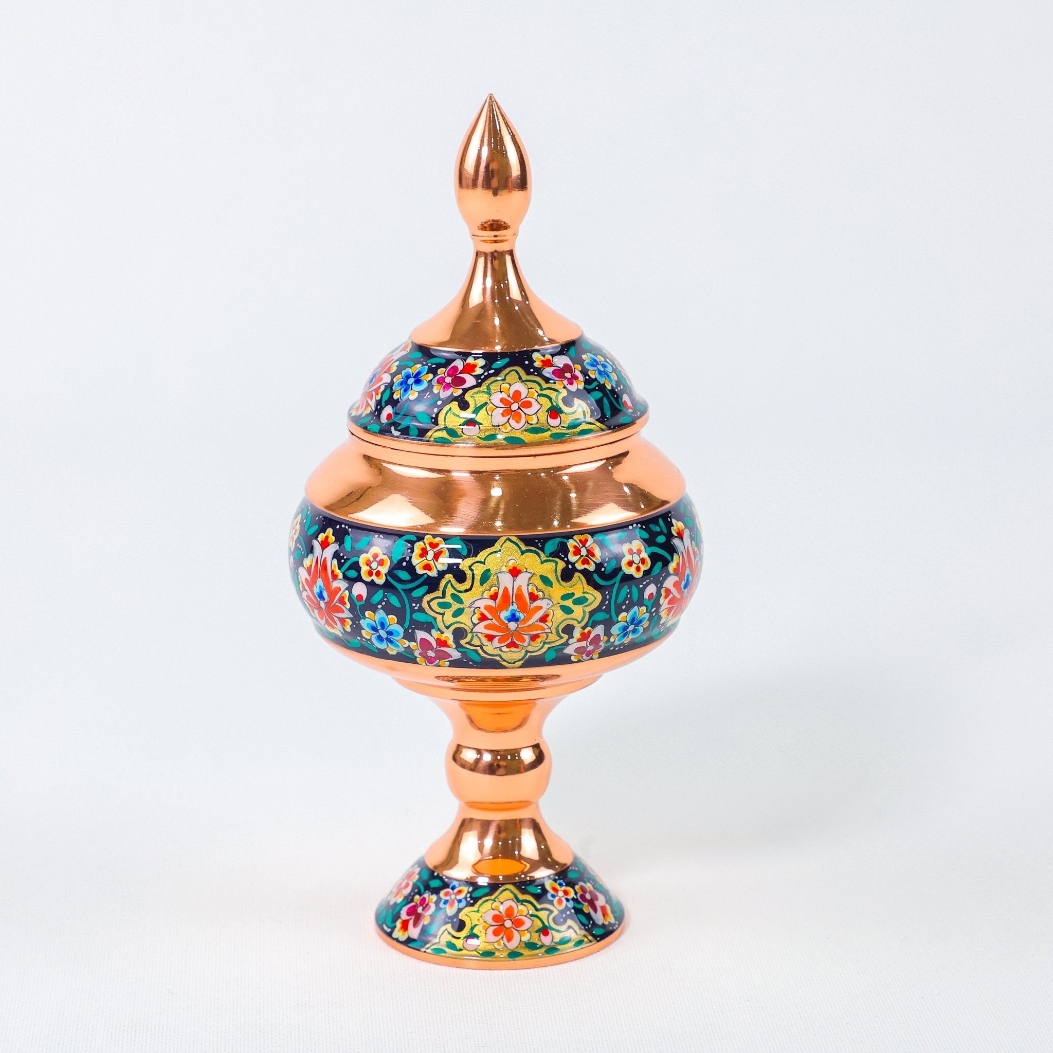 Chocolate Bowl – Copper & Pardazi Design – Hand - Painted – Model 2 - Meraas Gallery