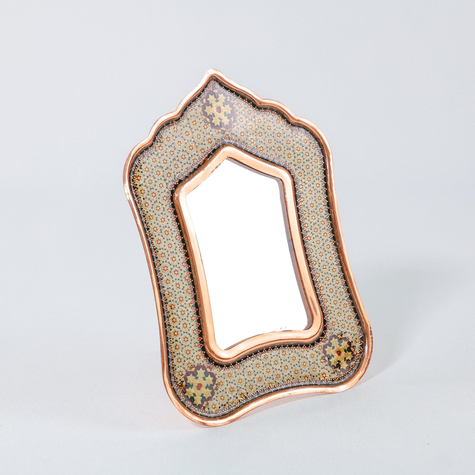 Mini Mirror – Copper & Khatam - Meraas Gallery