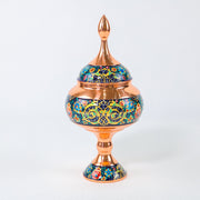 Chocolate Bowl – Copper & Pardazi Design (Ghorbanians) – Hand - Painted – Model 3 - Meraas Gallery
