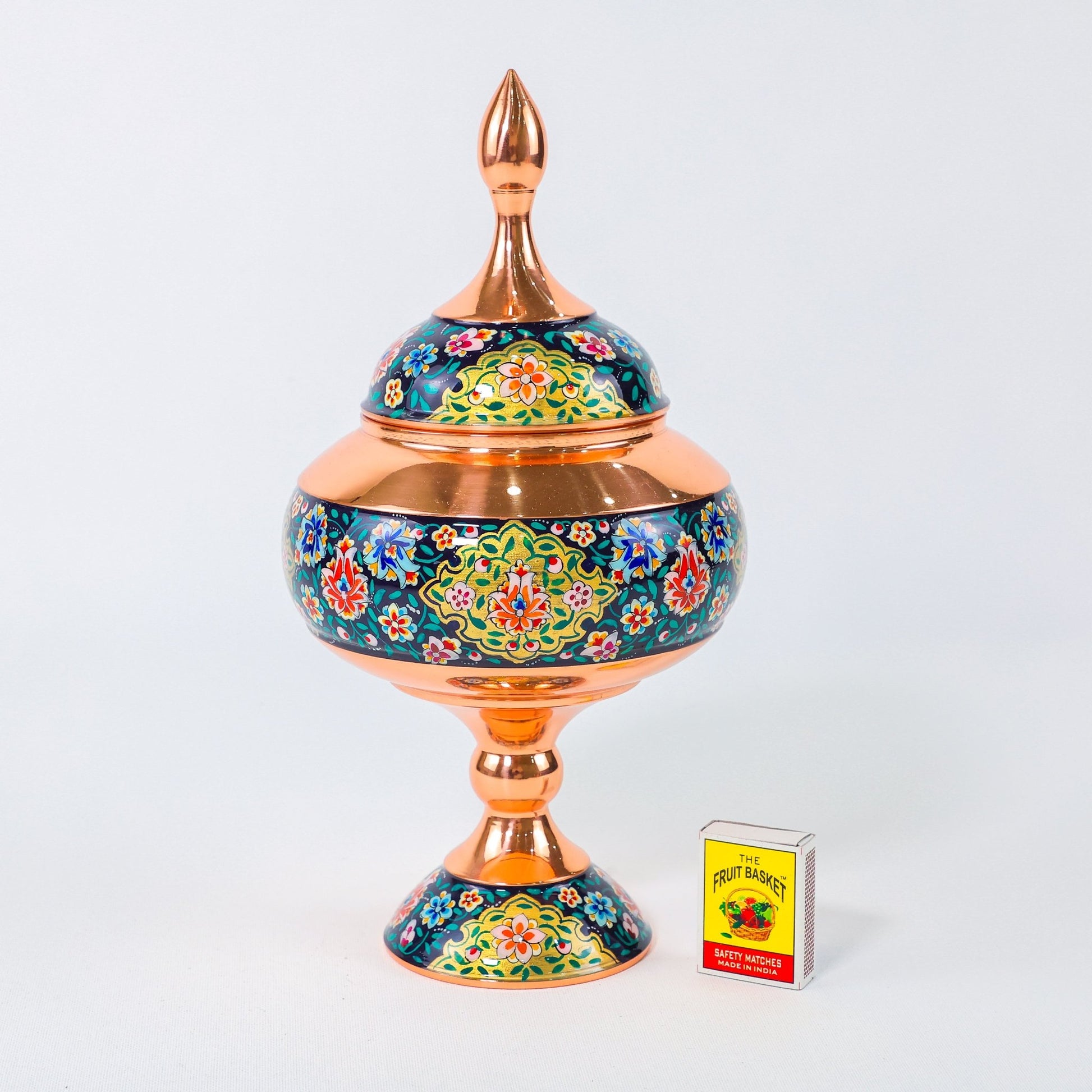 Chocolate Bowl – Copper & Pardazi Design – Hand - Painted – Model 4 - Meraas Gallery