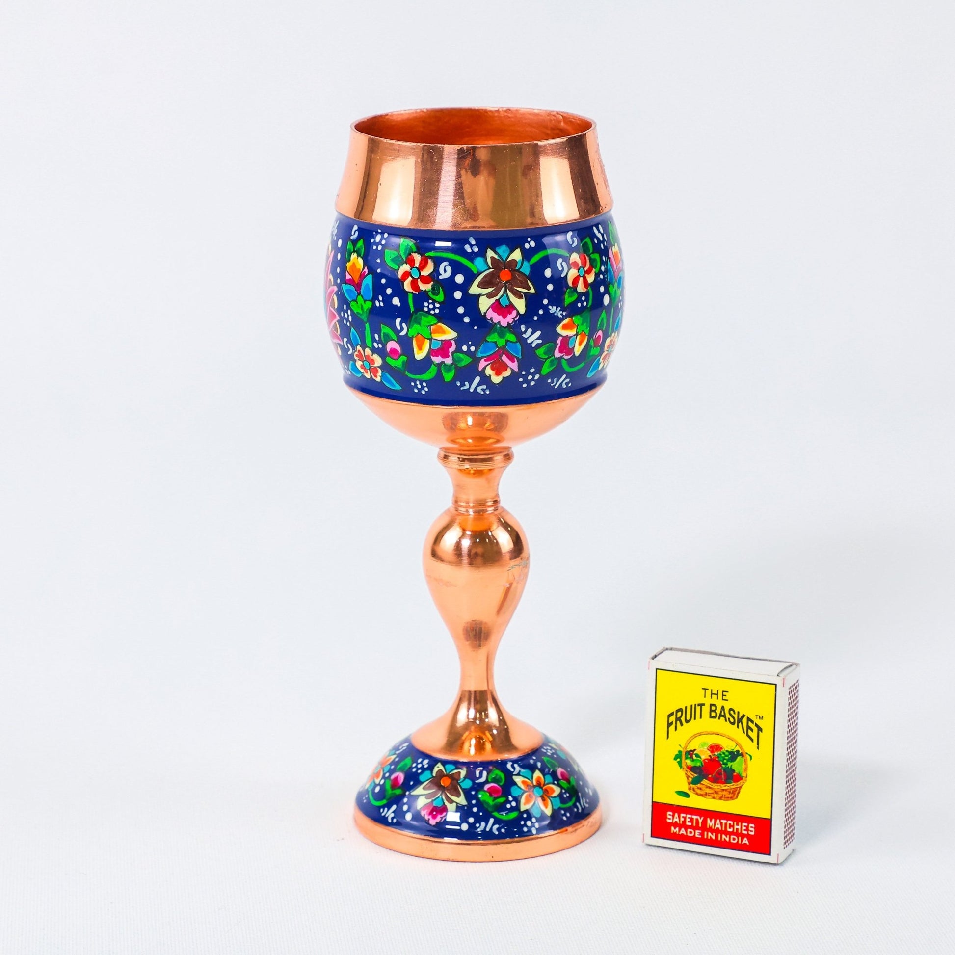 Copper Cup – Pardazi Design – Hand - Painted – Model 3 - Meraas Gallery