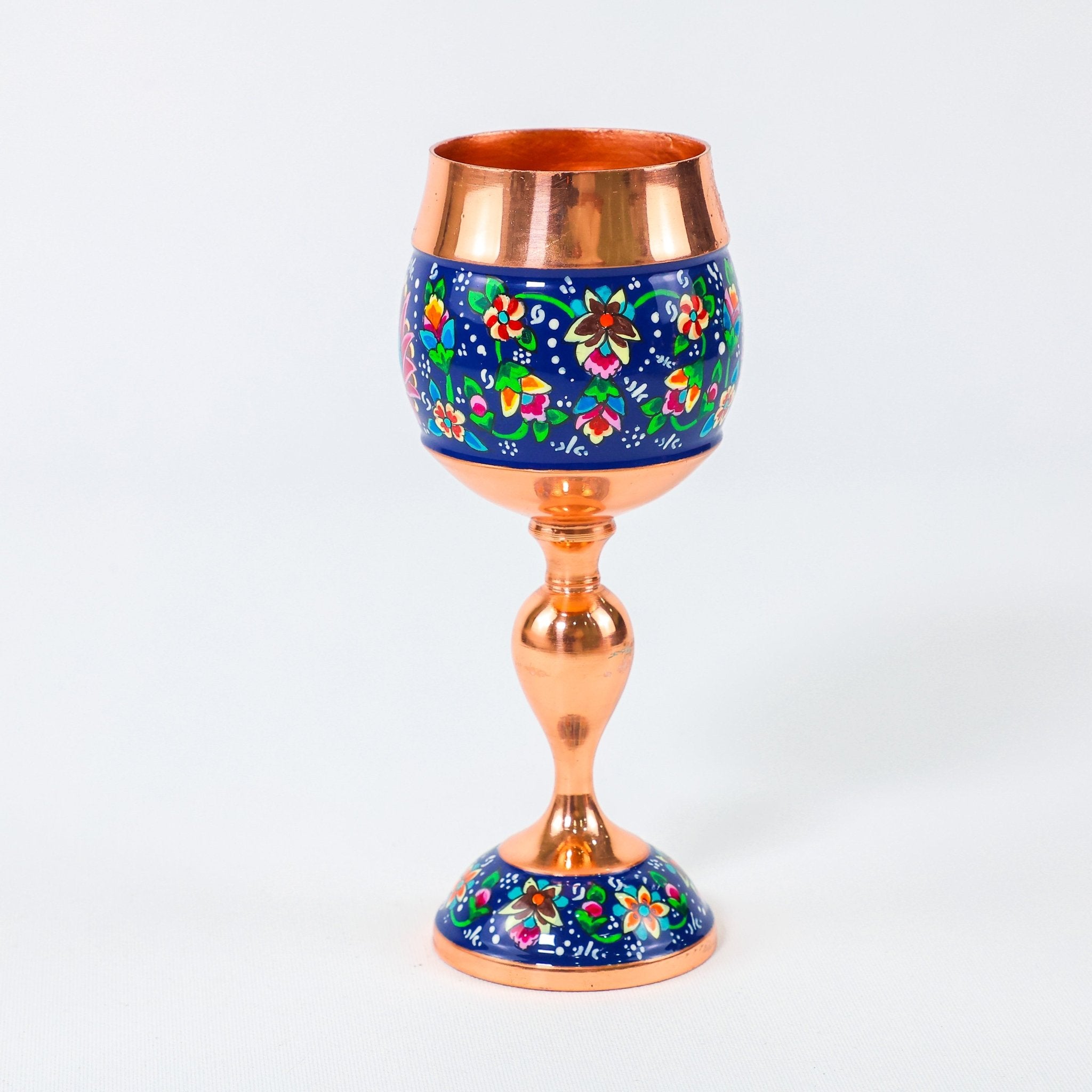 Copper Cup – Pardazi Design – Hand - Painted – Model 3 - Meraas Gallery