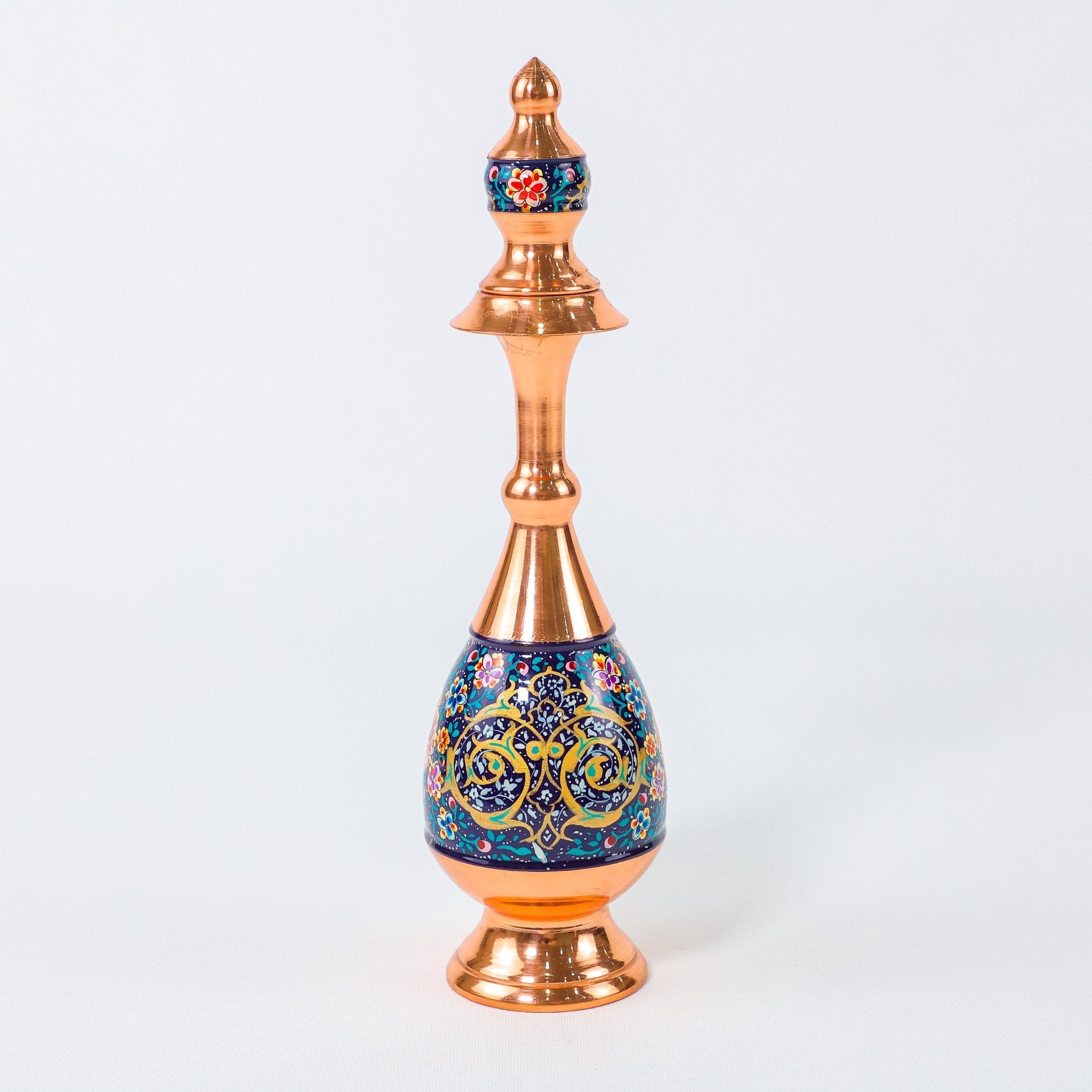 Ewer – Sorahi Shape Pardazi Design (Ghorbanians) – Hand - Painted Copper – Size 25 cm - Meraas Gallery