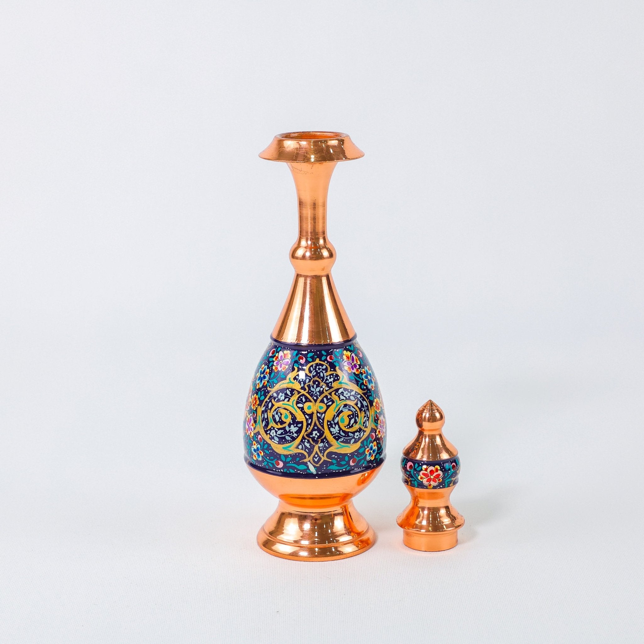 Ewer – Sorahi Shape Pardazi Design (Ghorbanians) – Hand - Painted Copper – Size 25 cm - Meraas Gallery