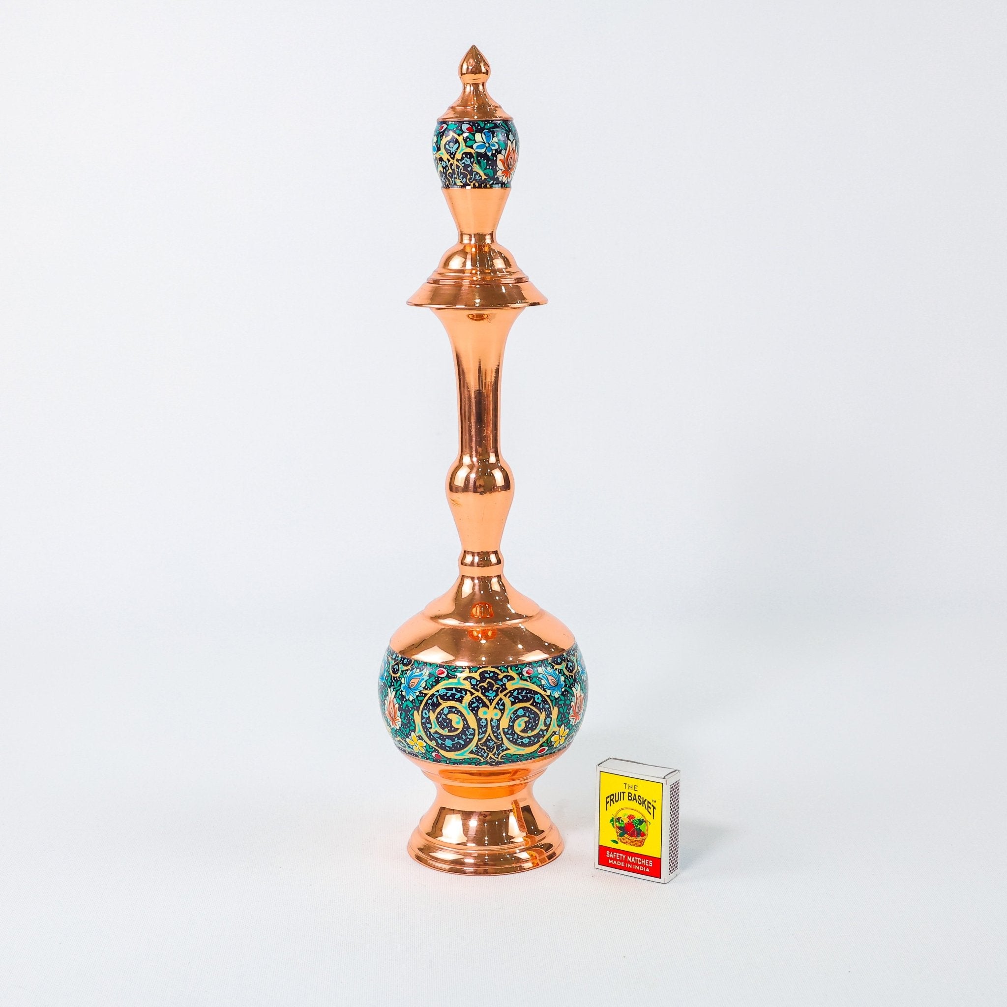 Ewer – Gilasi Shape Pardazi Design (Ghorbanians) – Hand - Painted Copper – Size 30 cm - Meraas Gallery