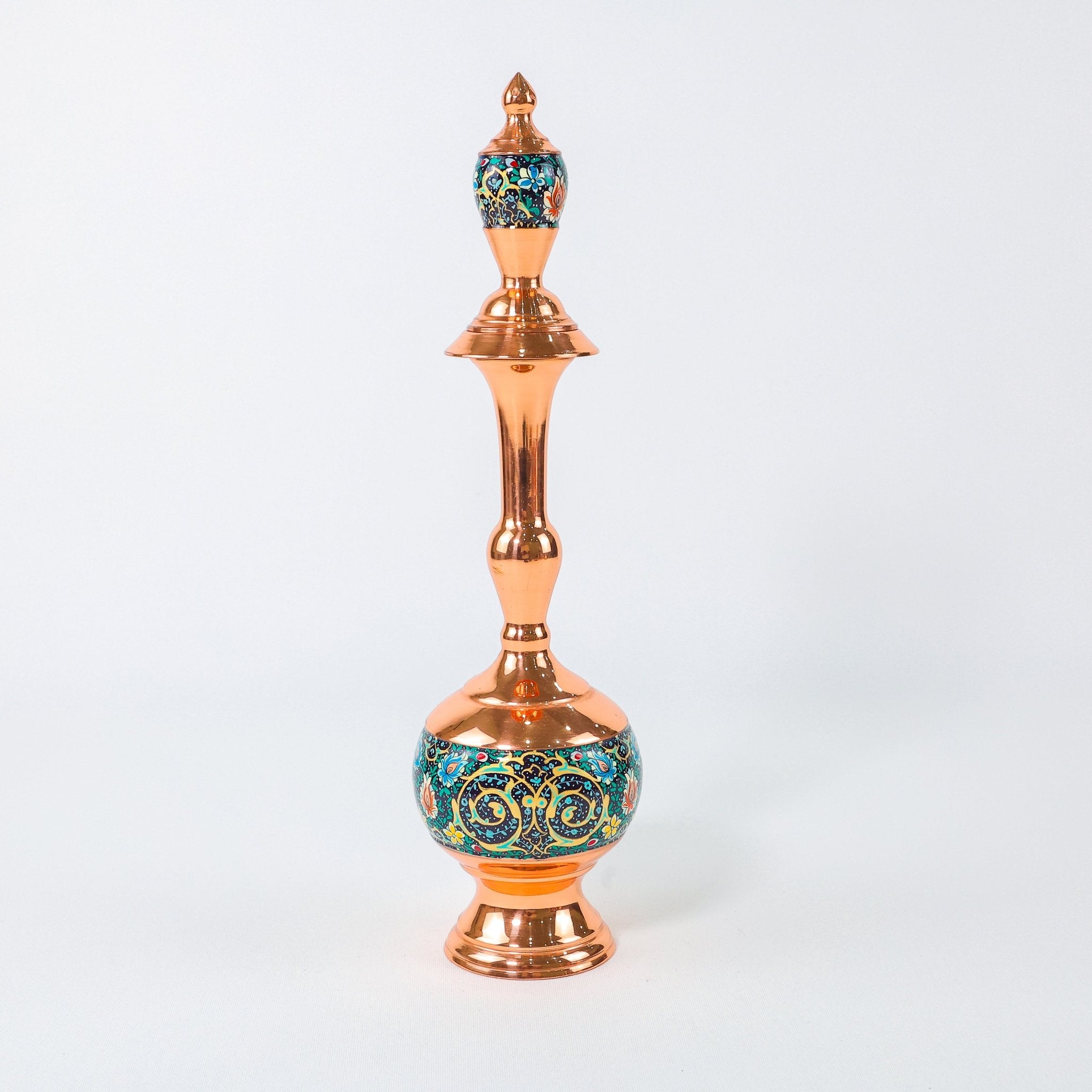 Ewer – Gilasi Shape Pardazi Design (Ghorbanians) – Hand - Painted Copper – Size 30 cm - Meraas Gallery