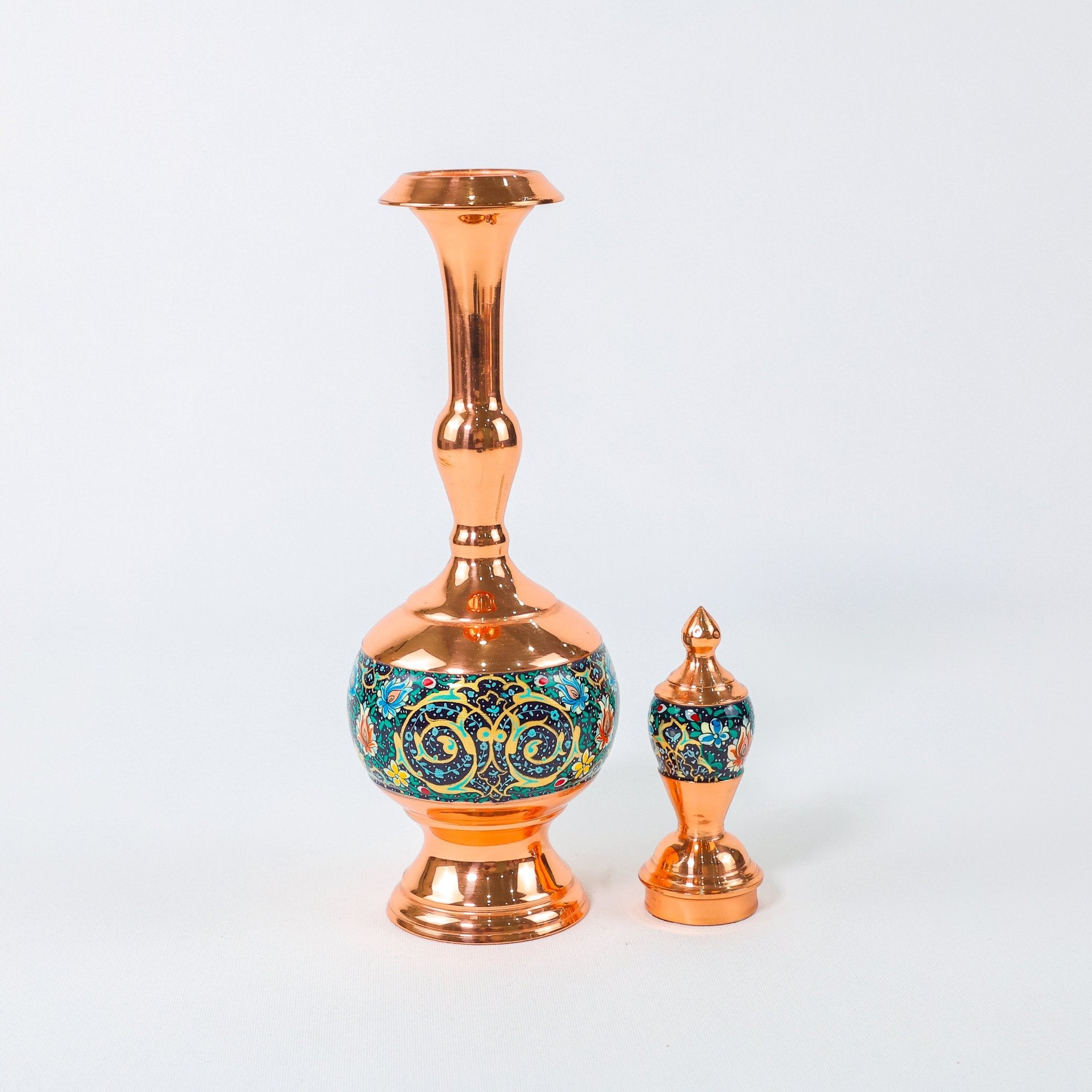 Ewer – Gilasi Shape Pardazi Design (Ghorbanians) – Hand - Painted Copper – Size 30 cm - Meraas Gallery