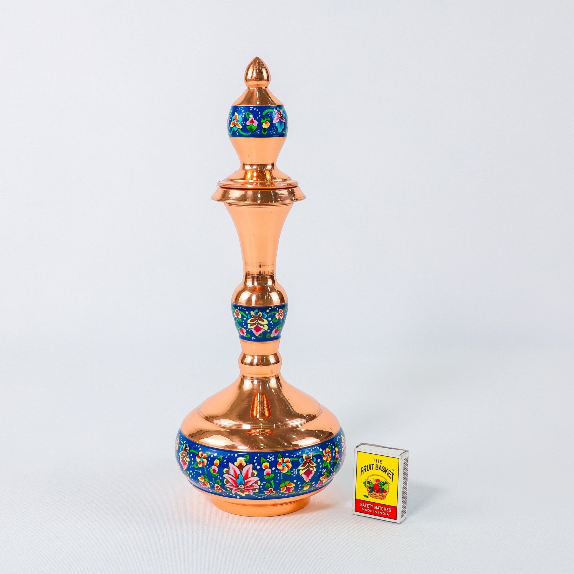 Lidded Ewer – Shalgami Shape Pardazi Design – Hand - Painted Copper – Size 30 cm - Meraas Gallery