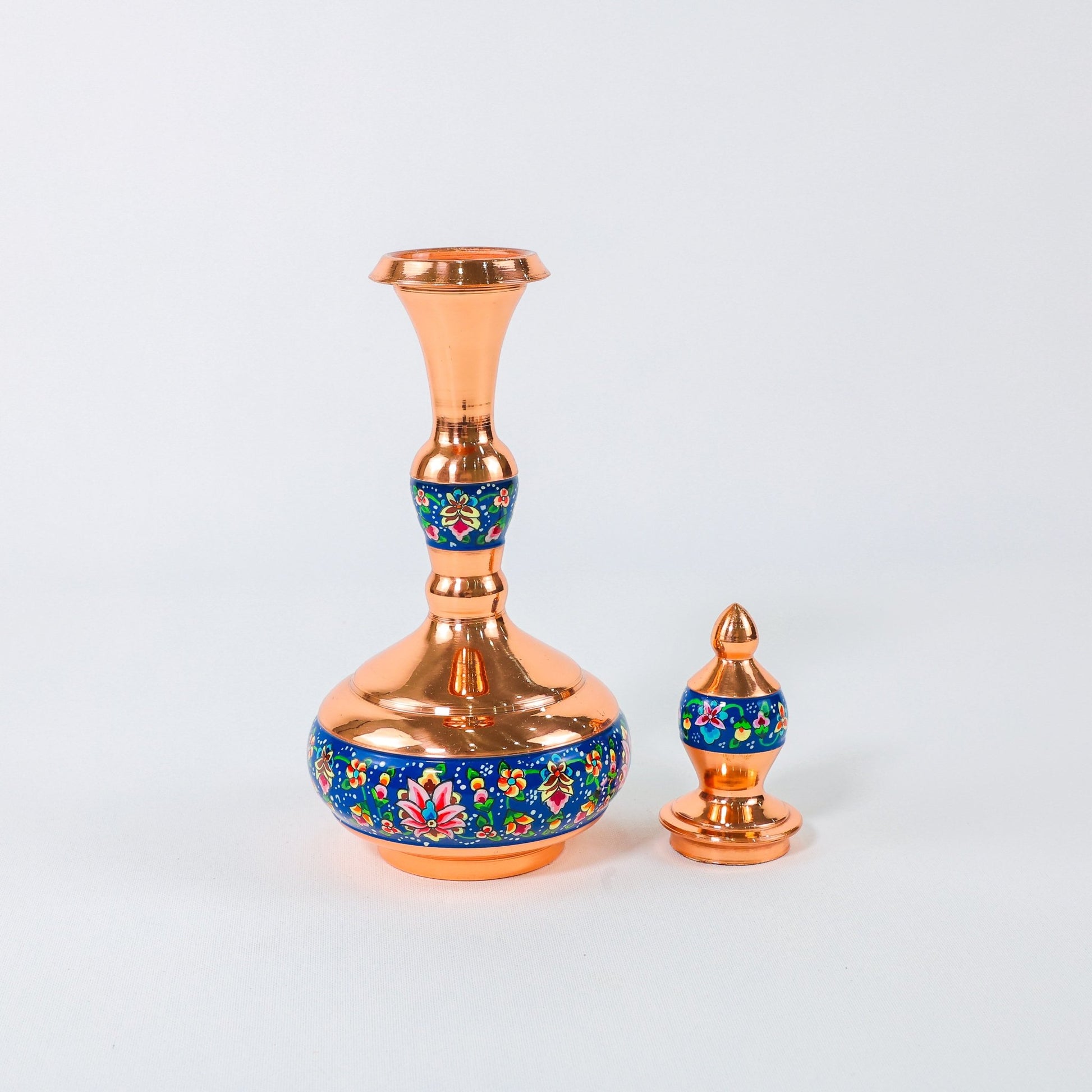 Lidded Ewer – Shalgami Shape Pardazi Design – Hand - Painted Copper – Size 30 cm - Meraas Gallery