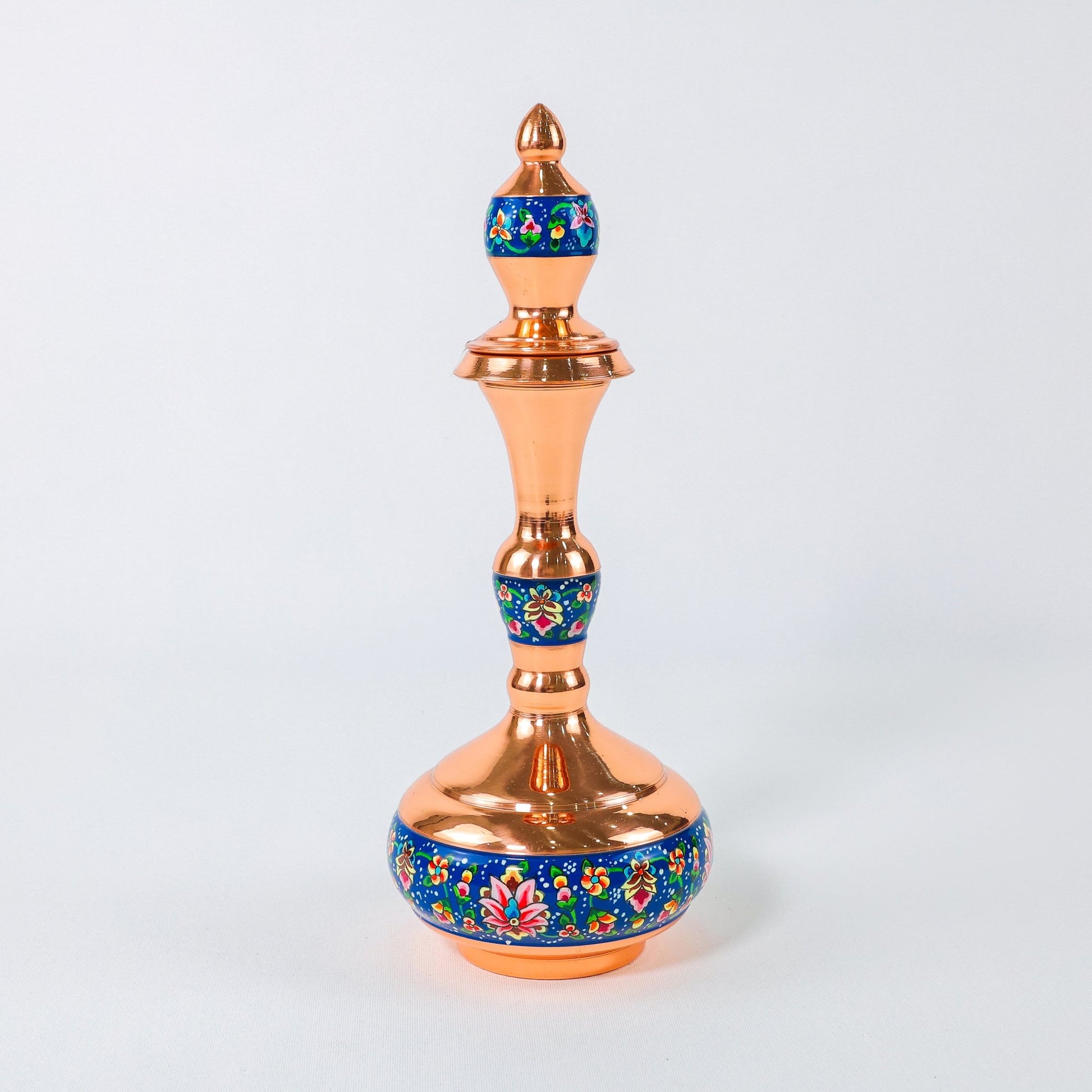 Lidded Ewer – Shalgami Shape Pardazi Design – Hand - Painted Copper – Size 30 cm - Meraas Gallery