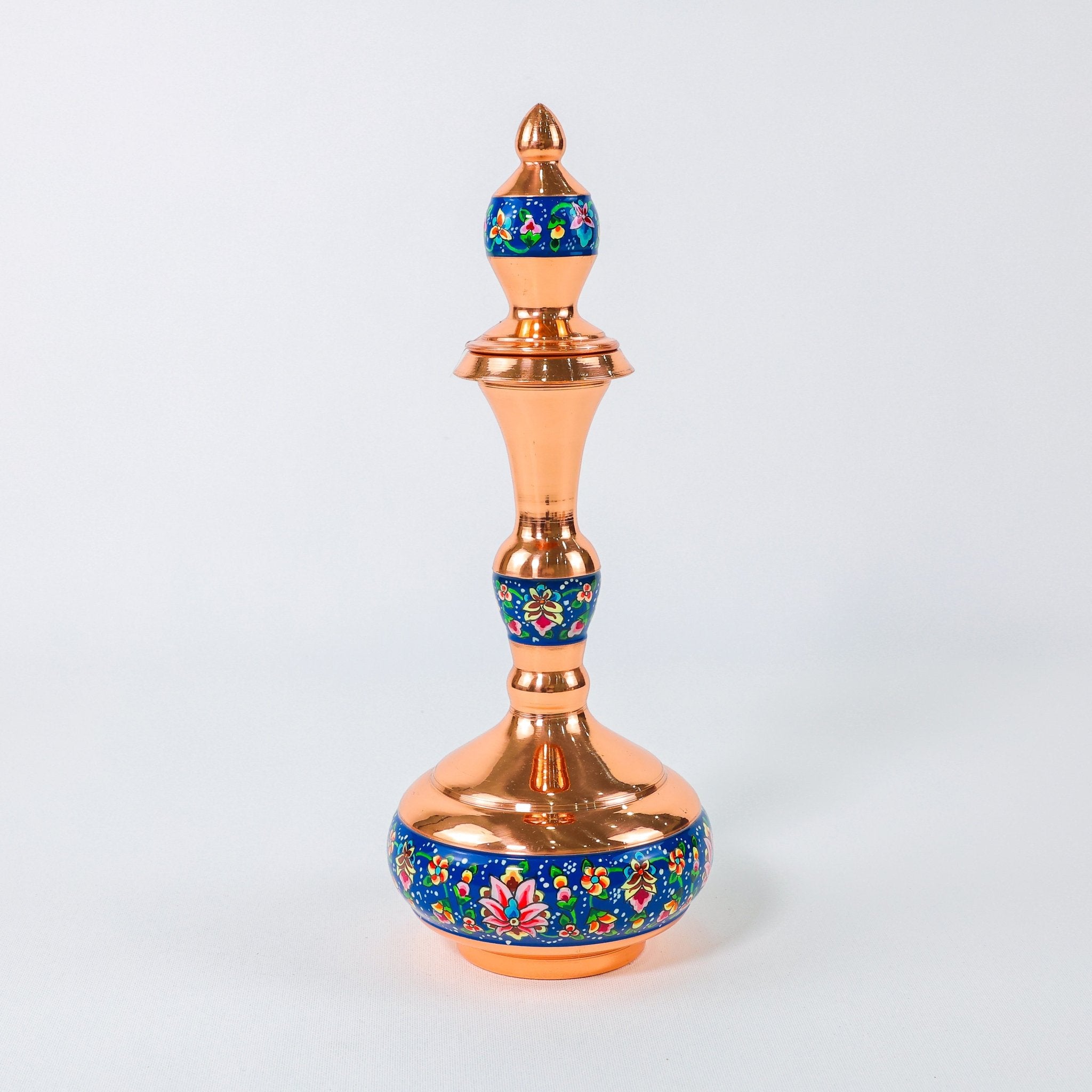 Lidded Ewer – Shalgami Shape Pardazi Design – Hand - Painted Copper – Size 30 cm - Meraas Gallery