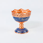 Nut Bowl – Golden Pardazi Design – Hand - Painted Copper – Size 11 cm - Meraas Gallery