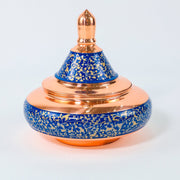 Chocolate Bowl – UFO Shape (Large) Golden Pardazi Design – Hand - Painted Copper - Meraas Gallery