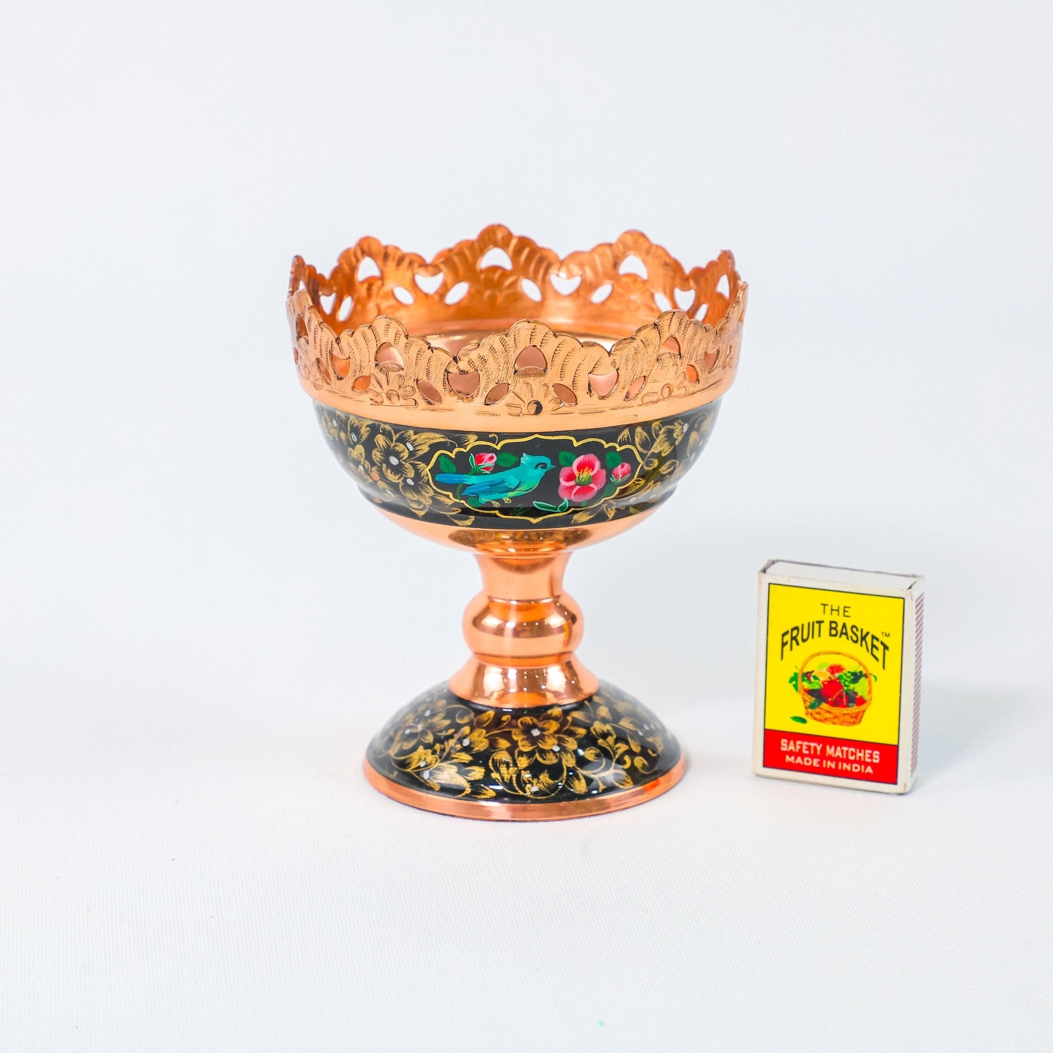 Nut Bowl – Tashir Design – Hand - Painted Copper – Size 11 cm - Meraas Gallery