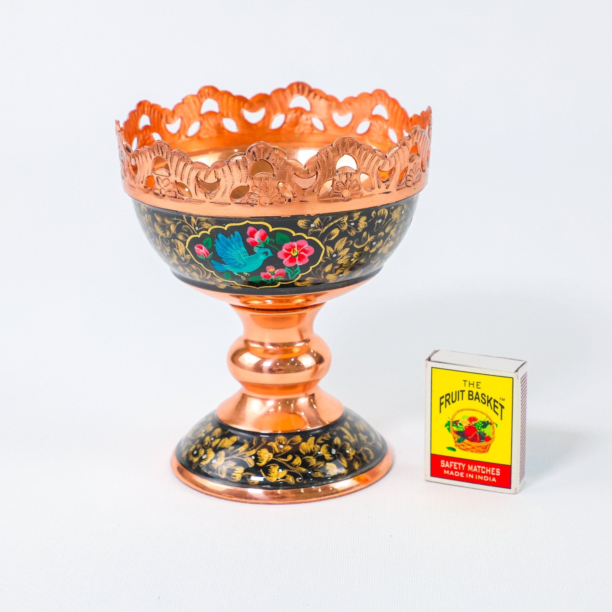 Nut Bowl – Tashir Design – Hand - Painted Copper – Size 13 cm - Meraas Gallery