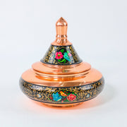 Chocolate Bowl – UFO Shape (Large) Tashir Design – Hand - Painted Copper - Meraas Gallery