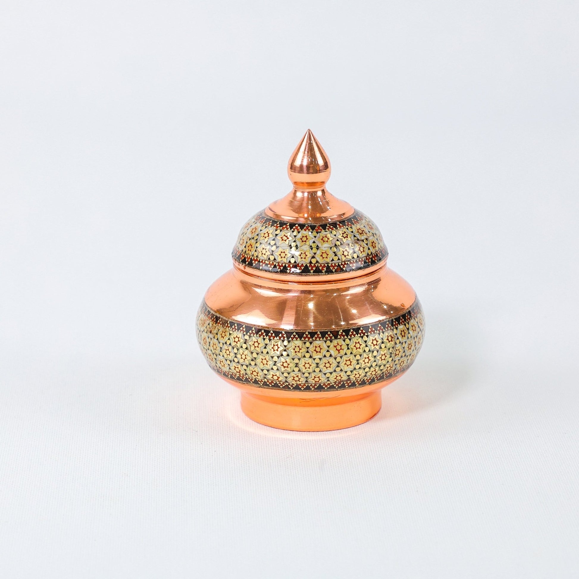Mini Sugar Bowl – Bone Inlay – Size 12 cm - Meraas Gallery