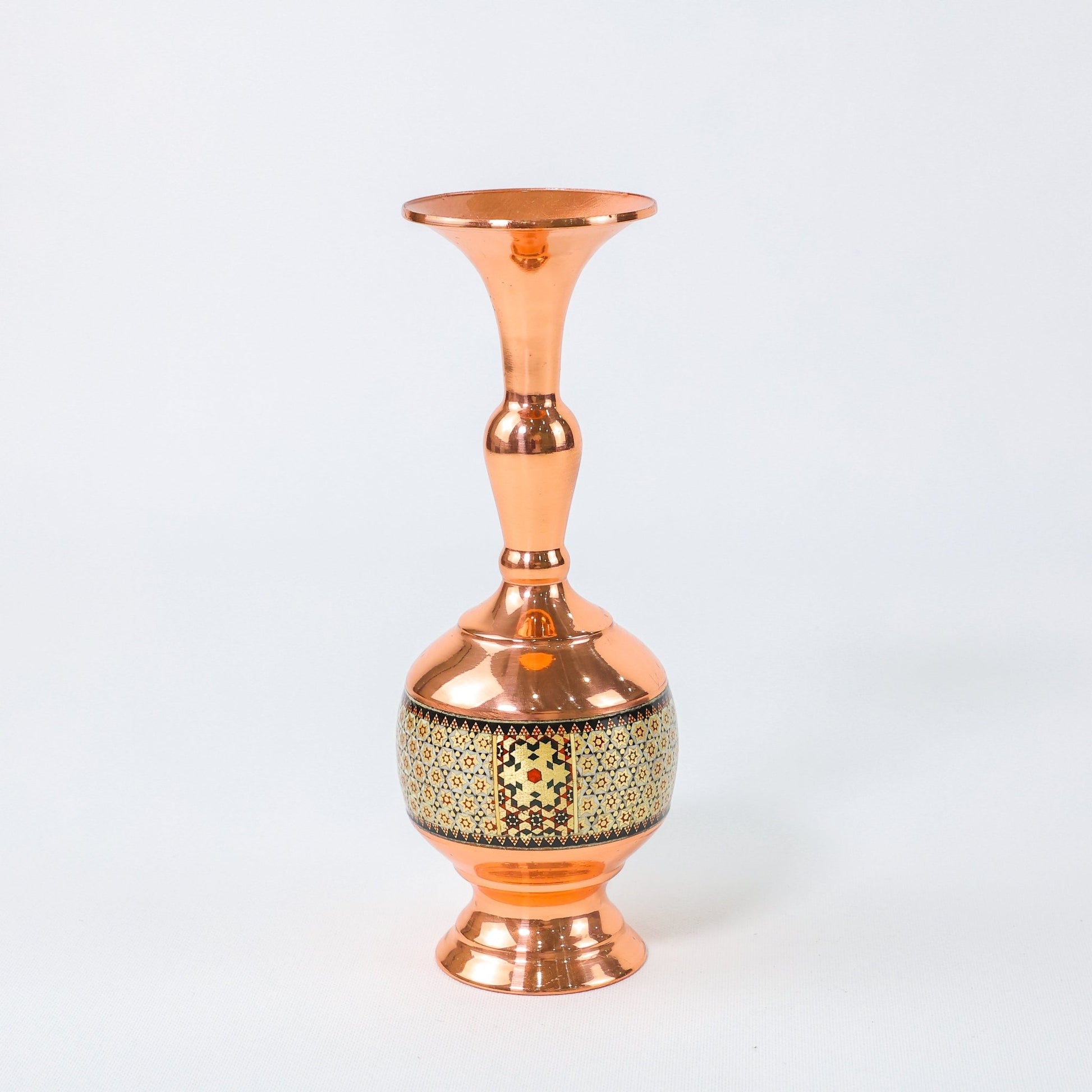 Vase – Gilasi Shape Bone Inlay – Size 20 cm - Meraas Gallery