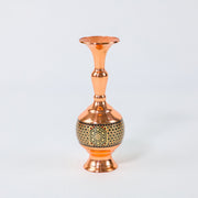 Vase – Gilasi Shape Copper & Khatam Design – Size 16 cm - Meraas Gallery