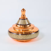 Chocolate Bowl – Copper & Khatam Design – Large UFO Shape - Meraas Gallery