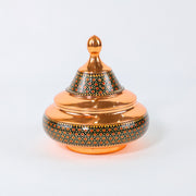Chocolate Bowl – Copper & Khatam Design – Small UFO Shape - Meraas Gallery