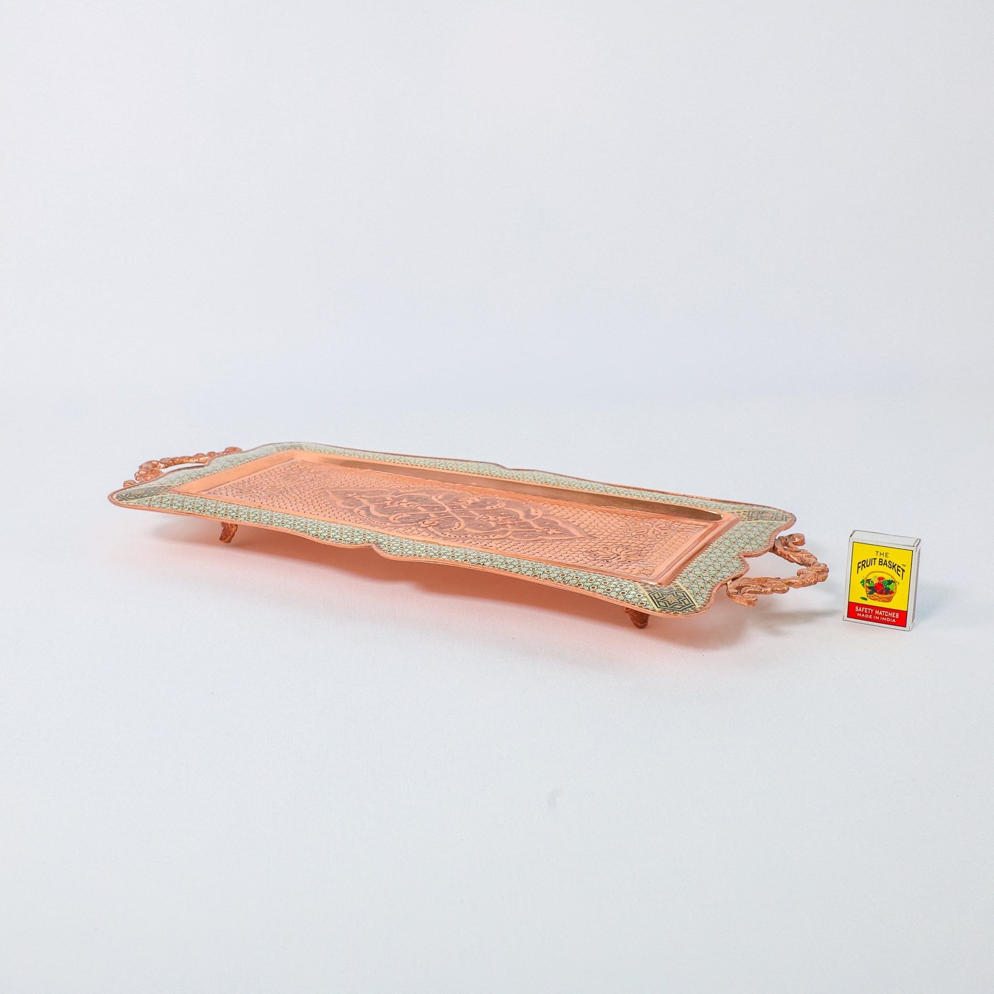 Swiss Roll Tray – Copper & Khatam Design - Meraas Gallery