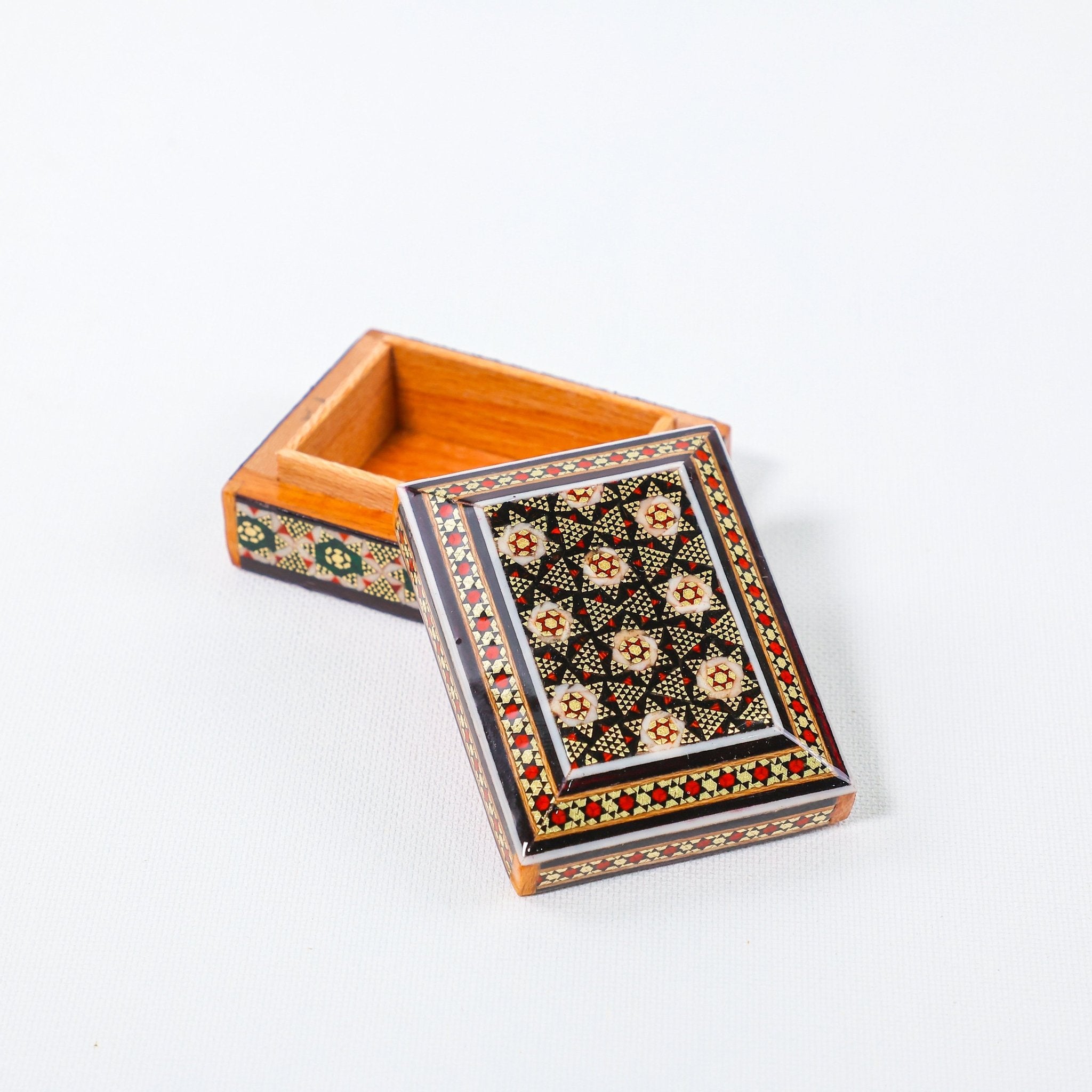 Standard Coin Box – Velvet Interior – Khatam – Rectangular - Meraas Gallery