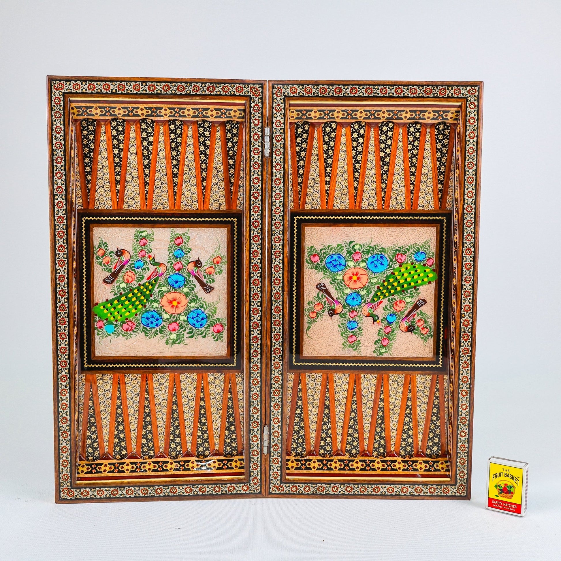 Backgammon & Chess Board – Full Wire Khatam – Premium Quality – Size 40 cm - Design 6 - Meraas Gallery