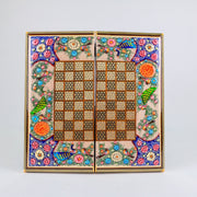 Backgammon & Chess Board – Full Wire Khatam – Premium Quality – Size 40 cm - Design 6 - Meraas Gallery