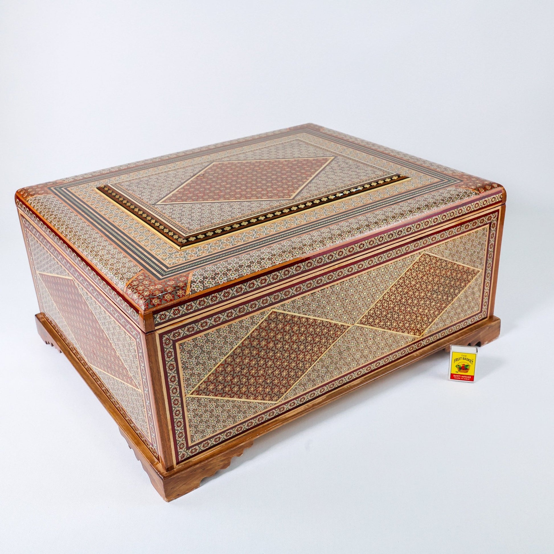 Shirazi Khatam Box – Velvet Interior – Size 52 × 42 cm - D1 - Meraas Gallery