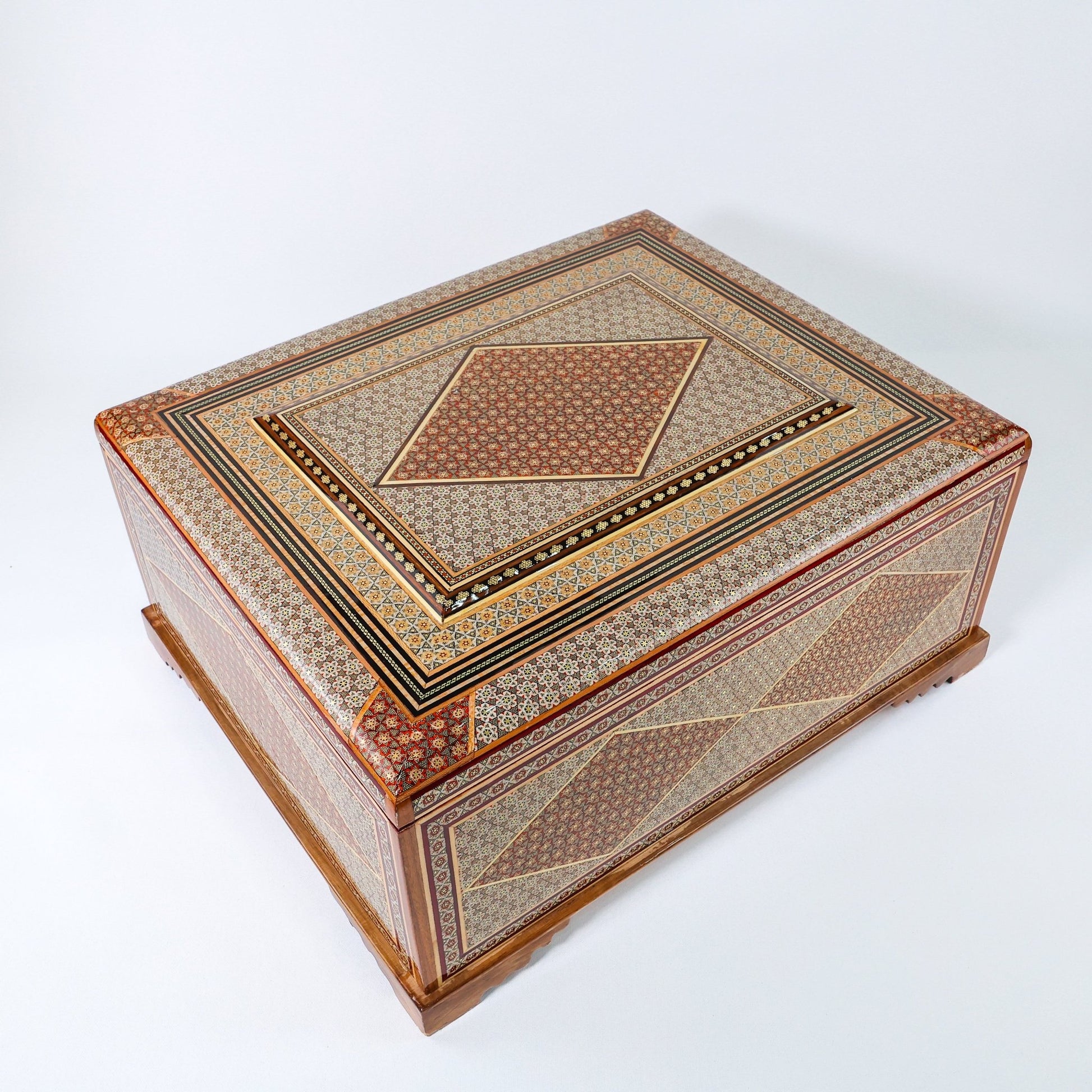 Shirazi Khatam Box – Velvet Interior – Size 52 × 42 cm - D1 - Meraas Gallery