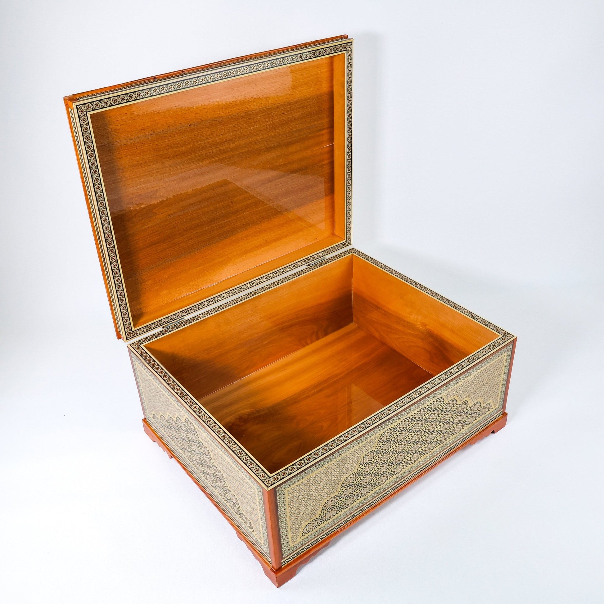 Shirazi Khatam Box – Velvet Interior – Size 52 × 42 cm - Meraas Gallery
