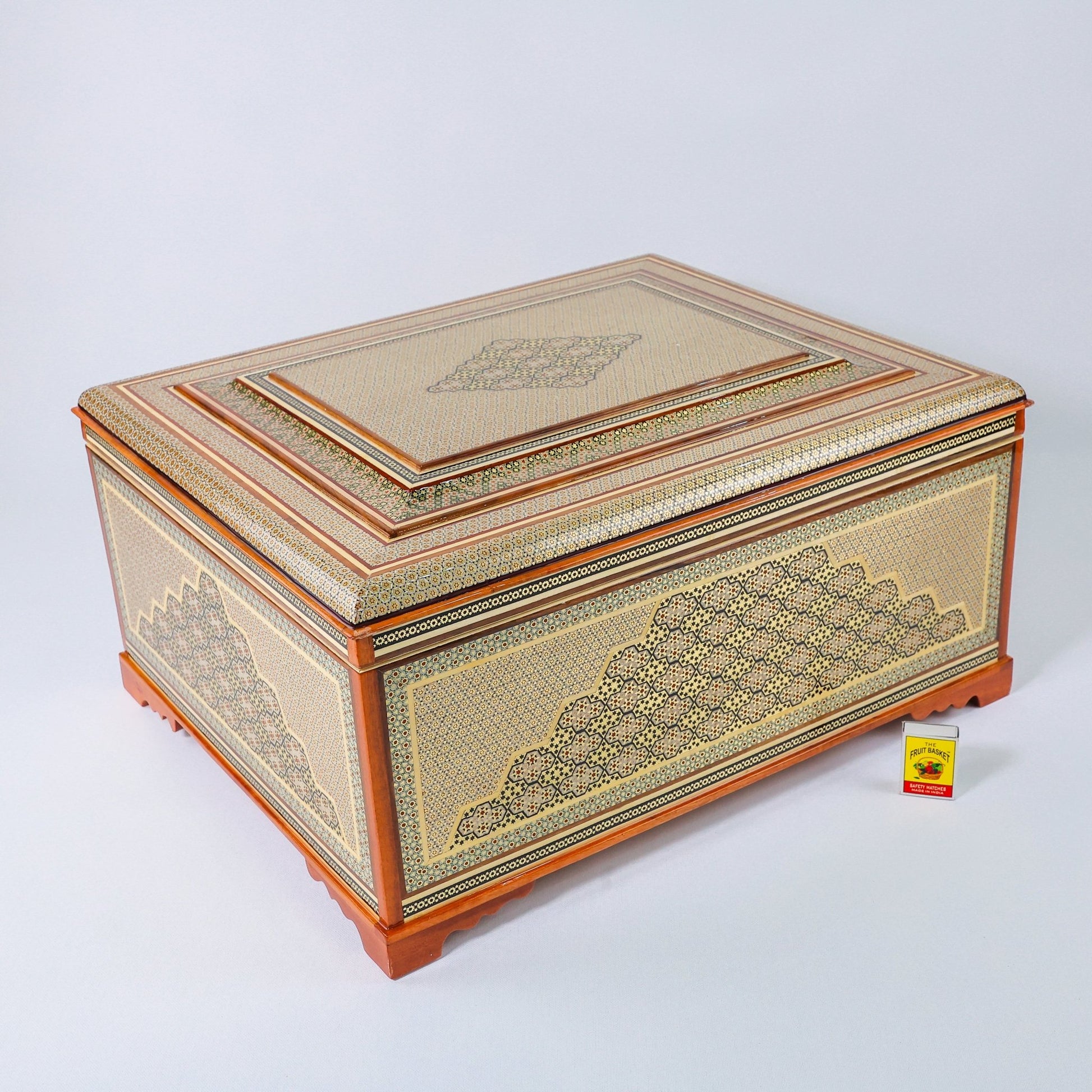 Shirazi Khatam Box – Velvet Interior – Size 52 × 42 cm - Meraas Gallery