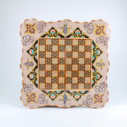 Backgammon & Chess Board – Columned Design – Hand - Painted Tazhib – Design 08 – Size 50 cm - Meraas Gallery