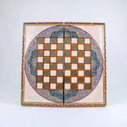 Backgammon & Chess Board – Khatam Inlay – Khatabi Tazhib Style – Design 03 - Meraas Gallery