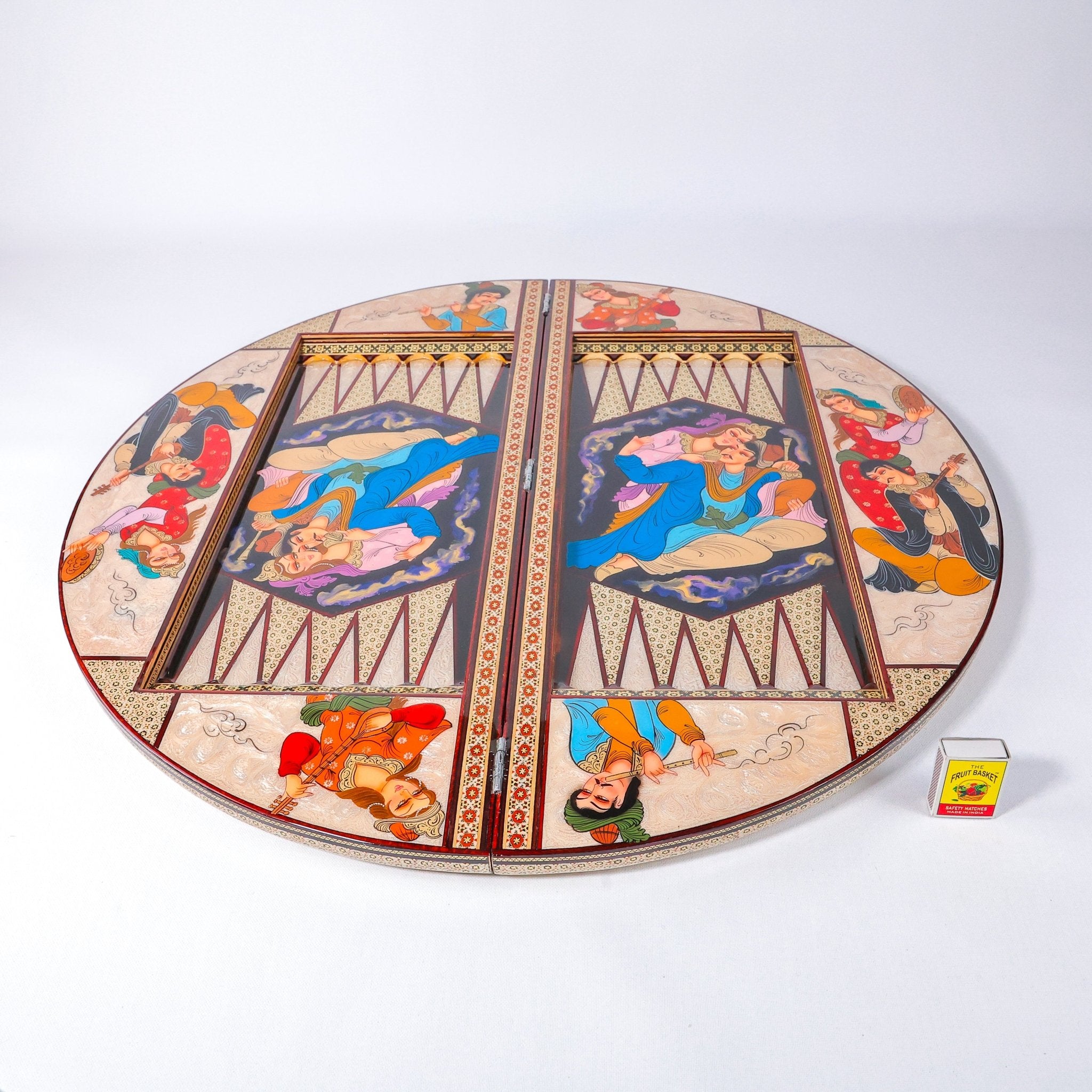 Round Board – Shirazi Hand - Painted – Size 70 cm - Meraas Gallery